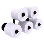  Que New Collection 5-Roll Reserve Roll Toilet Paper Holder in Matte Black, 15-5/16'' W x 7-1/2'' D x 7-11/16'' H