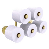  Que New Collection 5-Roll Reserve Roll Toilet Paper Holder in Satin Brass, 15-5/16'' W x 7-1/2'' D x 7-11/16'' H