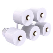  Que New Collection 5-Roll Reserve Roll Toilet Paper Holder in Satin Chrome, 15-5/16'' W x 7-1/2'' D x 7-11/16'' H