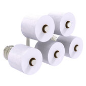  Que New Collection 5-Roll Reserve Roll Toilet Paper Holder in Satin Nickel, 15-5/16'' W x 7-1/2'' D x 7-11/16'' H