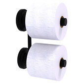  Que New Collection 2-Roll Reserve Roll Toilet Paper Holder in Matte Black, 6-3/8'' W x 3'' D x 8-1/2'' H