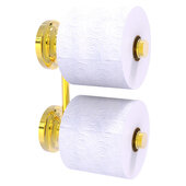  Que New Collection 2-Roll Reserve Roll Toilet Paper Holder in Polished Brass, 6-3/8'' W x 3'' D x 8-1/2'' H