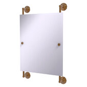  Que New Collection Rectangular Frameless Rail Mounted Mirror in Brushed Bronze, 21'' W x 3-13/16'' D x 33'' H