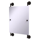  Que New Collection Rectangular Frameless Rail Mounted Mirror in Oil Rubbed Bronze, 21'' W x 3-13/16'' D x 33'' H