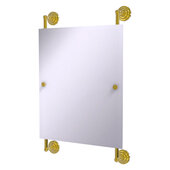  Que New Collection Rectangular Frameless Rail Mounted Mirror in Polished Brass, 21'' W x 3-13/16'' D x 33'' H