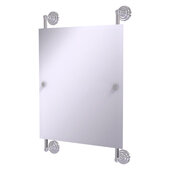  Que New Collection Rectangular Frameless Rail Mounted Mirror in Polished Chrome, 21'' W x 3-13/16'' D x 33'' H