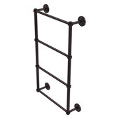  Que New Collection 4-Tier 24'' Ladder Towel Bar with Smooth Accent in Antique Bronze, 24'' W x 5-3/8'' D x 34'' H