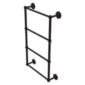  Que New Collection 4-Tier 24'' Ladder Towel Bar with Smooth Accent in Oil Rubbed Bronze, 24'' W x 5-3/8'' D x 34'' H