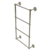  Que New Collection 4-Tier 24'' Ladder Towel Bar with Smooth Accent in Polished Nickel, 24'' W x 5-3/8'' D x 34'' H