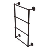  Que New Collection 4-Tier 24'' Ladder Towel Bar with Smooth Accent in Venetian Bronze, 24'' W x 5-3/8'' D x 34'' H
