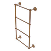  Que New Collection 4-Tier 24'' Ladder Towel Bar with Dotted Detail in Brushed Bronze, 24'' W x 5-3/8'' D x 34'' H