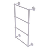  Que New Collection 4-Tier 30'' Ladder Towel Bar with Dotted Detail in Satin Chrome, 30'' W x 5-3/8'' D x 34'' H