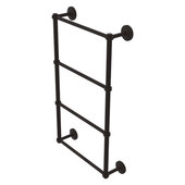  Que New Collection 4-Tier 24'' Ladder Towel Bar with Grooved Detail in Oil Rubbed Bronze, 24'' W x 5-3/8'' D x 34'' H