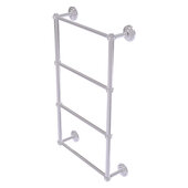  Que New Collection 4-Tier 24'' Ladder Towel Bar with Grooved Detail in Polished Chrome, 24'' W x 5-3/8'' D x 34'' H