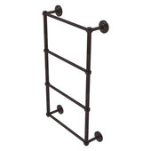  Que New Collection 4-Tier 24'' Ladder Towel Bar with Grooved Detail in Venetian Bronze, 24'' W x 5-3/8'' D x 34'' H