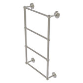  Que New Collection 4-Tier 30'' Ladder Towel Bar with Grooved Detail in Satin Nickel, 30'' W x 5-3/8'' D x 34'' H