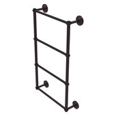 Que New Collection 4-Tier 24'' Ladder Towel Bar with Twisted Detail in Antique Bronze, 24'' W x 5-3/8'' D x 34'' H