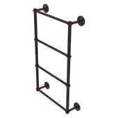  Que New Collection 4-Tier 24'' Ladder Towel Bar with Twisted Detail in Venetian Bronze, 24'' W x 5-3/8'' D x 34'' H