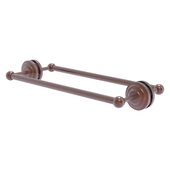  Que New Collection 18'' Back to Back Shower Door Towel Bar in Antique Copper, 21'' W x 7-13/16'' D x 3'' H