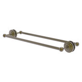  Que New Collection 24'' Back to Back Shower Door Towel Bar in Antique Brass, 27'' W x 7-13/16'' D x 3'' H