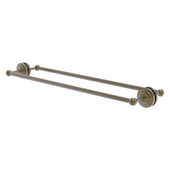  Que New Collection 30'' Back to Back Shower Door Towel Bar in Antique Brass, 33'' W x 7-13/16'' D x 3'' H