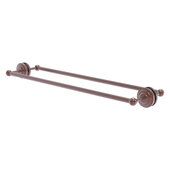  Que New Collection 30'' Back to Back Shower Door Towel Bar in Antique Copper, 33'' W x 7-13/16'' D x 3'' H