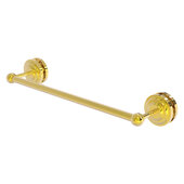  Que New Collection 18'' Shower Door Towel Bar in Polished Brass, 21'' W x 5'' D x 3-1/8'' H