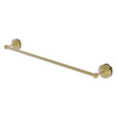  Que New Collection 30'' Shower Door Towel Bar in Unlacquered Brass, 33'' W x 5'' D x 3-1/8'' H