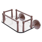  Que New Collection Wall Mounted Glass Guest Towel Tray in Antique Copper, 10-1/4'' W x 8'' D x 5-1/4'' H