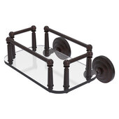  Que New Collection Wall Mounted Glass Guest Towel Tray in Venetian Bronze, 10-1/4'' W x 8'' D x 5-1/4'' H