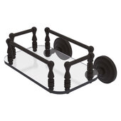  Que New Collection Wall Mounted Glass Guest Towel Tray in Oil Rubbed Bronze, 10-1/4'' W x 8'' D x 5'' H