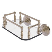  Que New Collection Wall Mounted Glass Guest Towel Tray in Antique Pewter, 10-1/4'' W x 8'' D x 5'' H