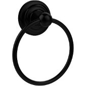  Que New Collection Towel Ring, Matte Black