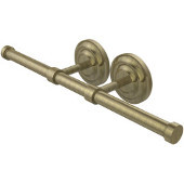  Que New Collection Double Roll Toilet Tissue Holder, Antique Brass