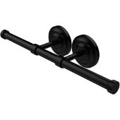  Que New Collection Double Roll Toilet Tissue Holder, Matte Black