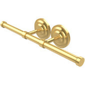  Que New Collection Double Roll Toilet Tissue Holder, Polished Brass