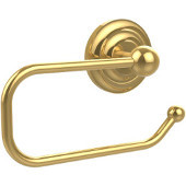  Que New Collection European Style Toilet Tissue Holder, Unlacquered Brass