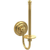  Que New Collection Upright Toilet Tissue Holder, Unlacquered Brass