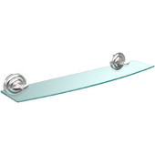  Que New Collection 24'' Glass Shelf, Standard Finish, Polished Chrome