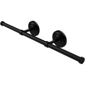  Que New Collection Wall Mounted Horizontal Guest Towel Holder, Matte Black