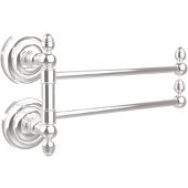  Que New Collection 2 Swing Arm Towel Rail, Polished Chrome