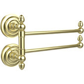  Que New Collection 2 Swing Arm Towel Rail, Satin Brass