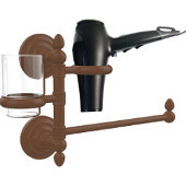  Que New Collection Hair Dryer Holder and Organizer, Antique Bronze