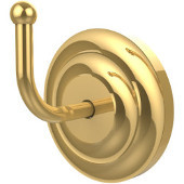  Que New Collection Utility Hook, Standard Finish, Polished Brass