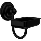  Que New Collection Wall Mounted Soap Dish, Matte Black