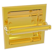  Regal Collection Recessed Toilet Tissue Holder in Polished Brass, 6-5/16'' W x 6-1/8'' D x 4'' H