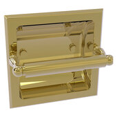  Regal Collection Recessed Toilet Tissue Holder in Unlacquered Brass, 6-5/16'' W x 6-1/8'' D x 4'' H