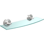  Regal Collection 18 Inch Glass Shelf, Polished Chrome