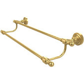  Retro-Dot Collection 24'' Double Towel Bar, Standard Finish, Polished Brass