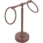  Retro-Dot Collection Guest Towel Holder with Two Rings, Premium Finish, Antique Copper